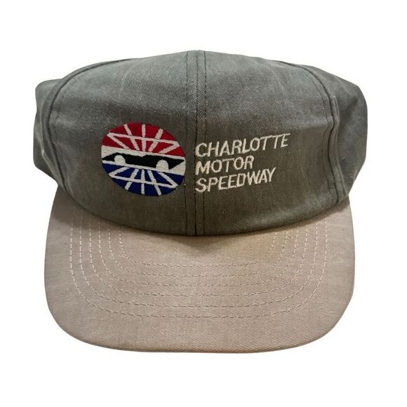Charlotte Motor Speedway Snapback Adjustable Hat Cap 90s - Rare Vintage - Picture 1 of 9